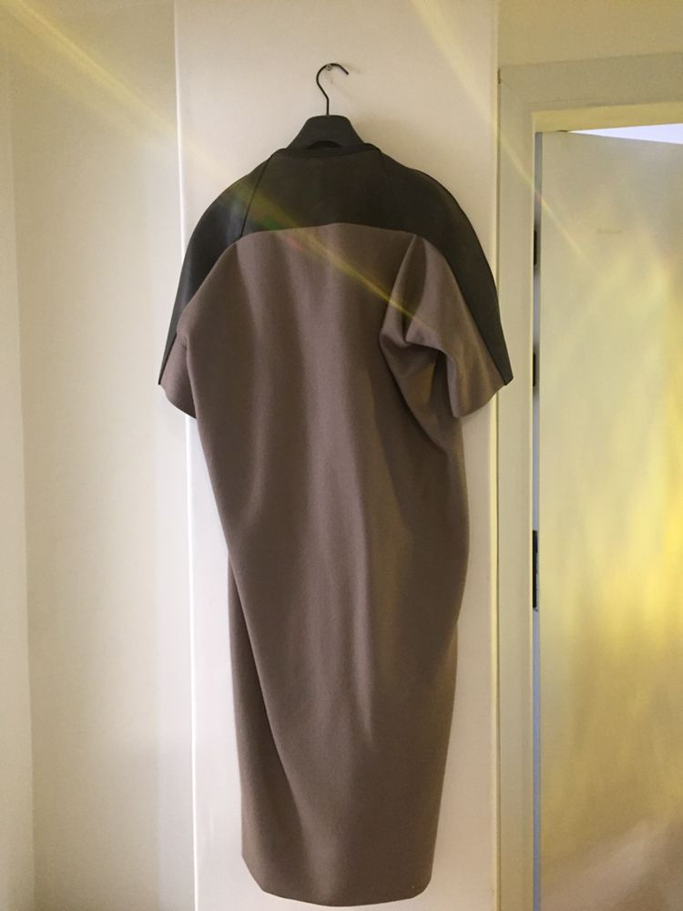 릭 오웬스 Rick Owens 레더 숄더 코트--4