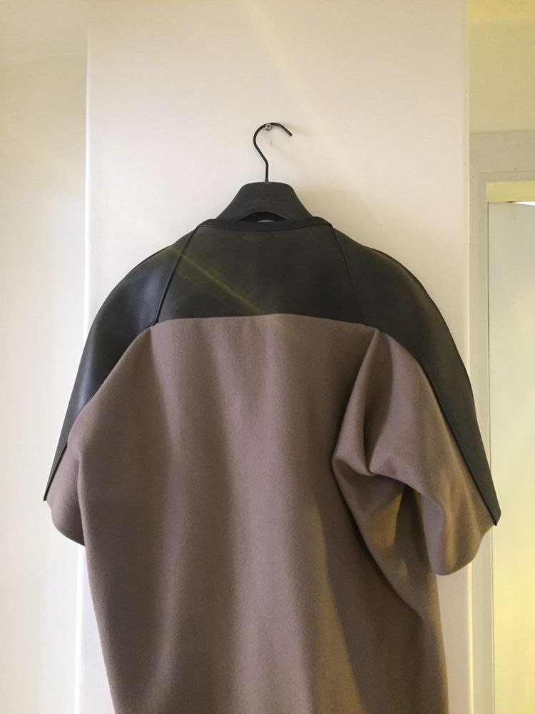 릭 오웬스 Rick Owens 레더 숄더 코트--5