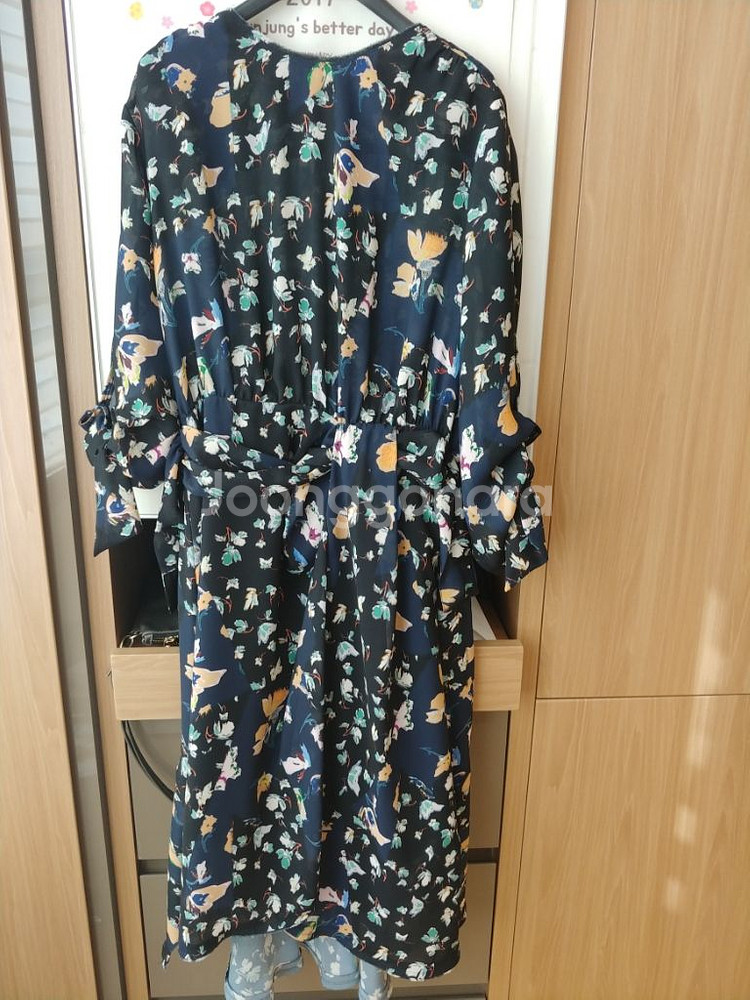 한섬 타임 꽃프린트 원피스--0