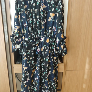 한섬 타임 꽃프린트 원피스