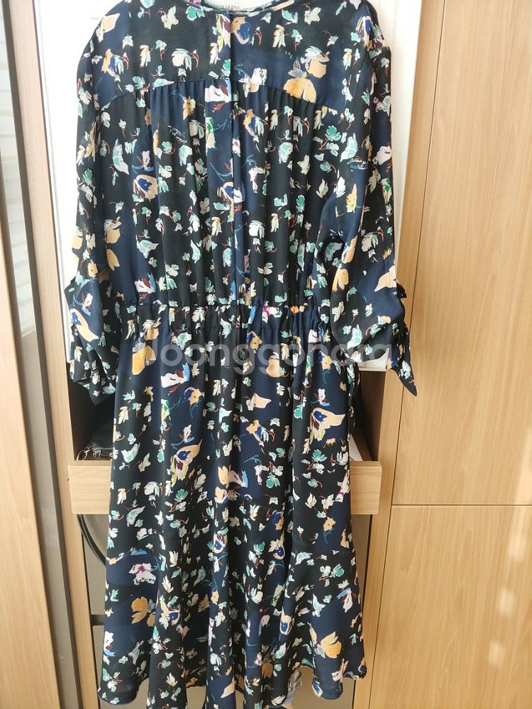 한섬 타임 꽃프린트 원피스--1