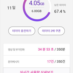 유플러스 데이터 2,000원