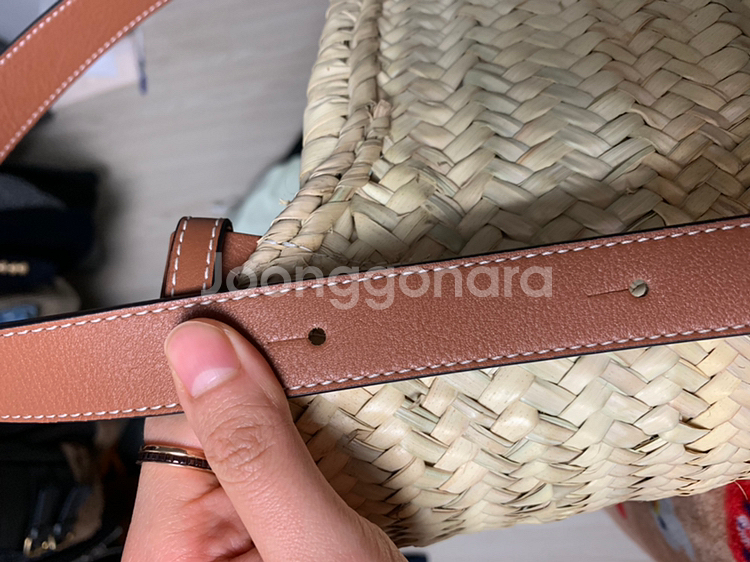 로에베 라피아백 스몰(정품)--6