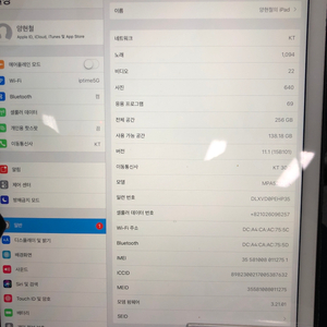 아이패드 프로 12.9 2세대 256 셀룰러 80만