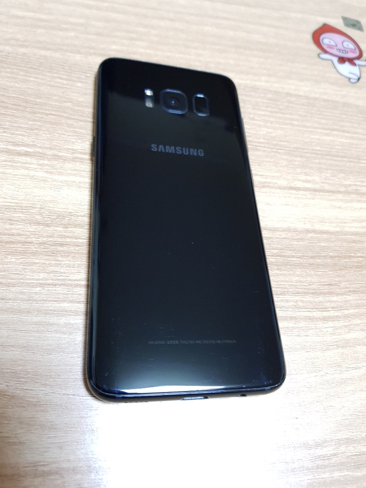 ●홍대 갤럭시s8 블랙 정상해지 무기스 무잔상A급●--2