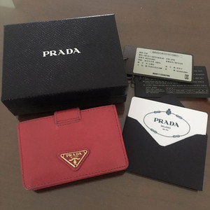 프라다 여성 카드지갑,아코디언지갑(갤러리아직접구매제품)