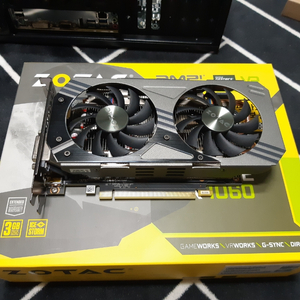 조텍 gtx1060 3g 팝니다 풀박스.