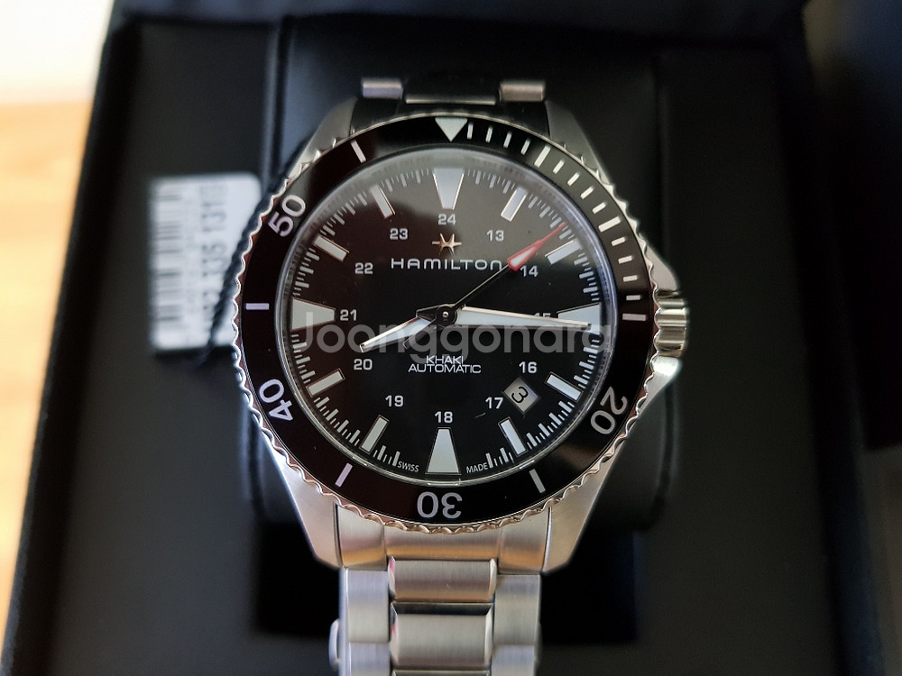 해밀턴 카키 스쿠버 신형 오토매틱 40mm--0