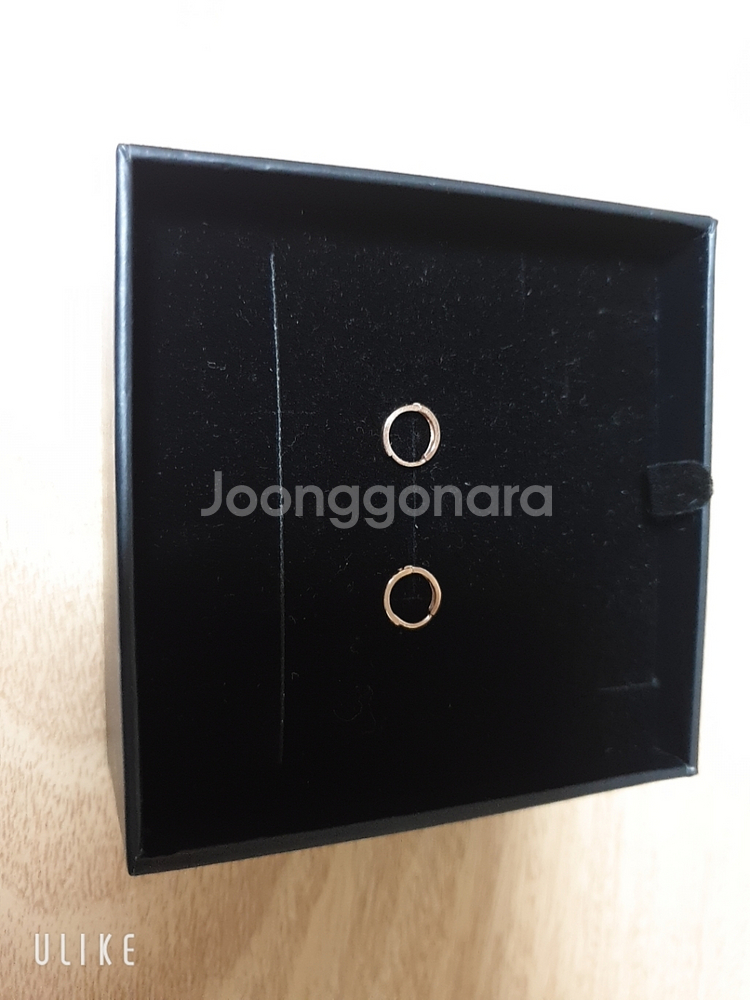 14k 핑크골드 링귀걸이--3