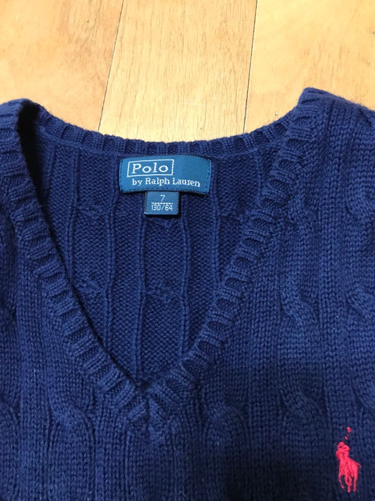 랄프로렌 꽈베기 니트조끼--1