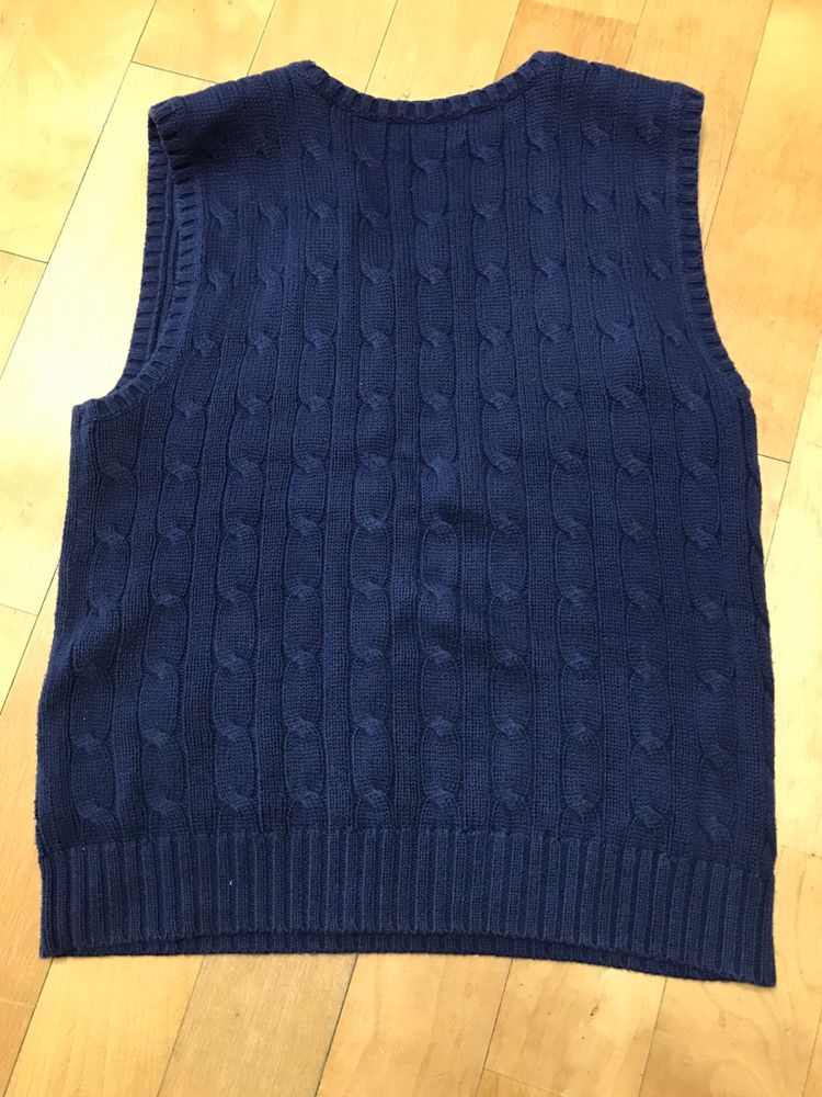 랄프로렌 꽈베기 니트조끼--2