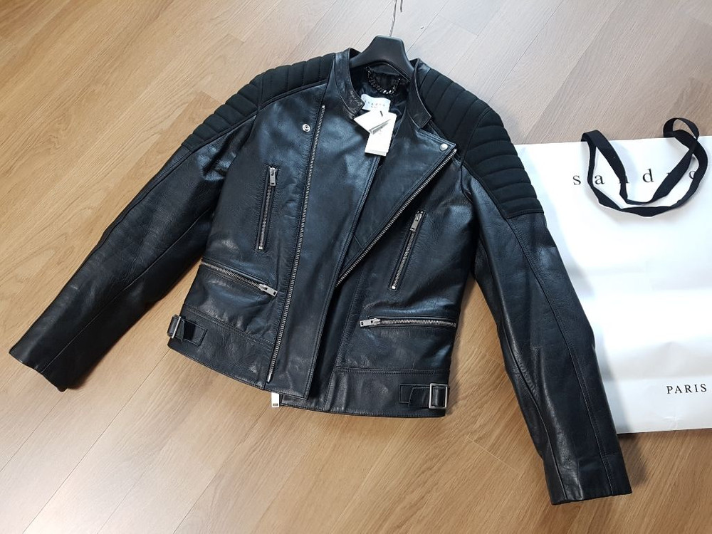 산드로 옴므 가죽자켓 95사이즈(새제품) 판매합니다.--1