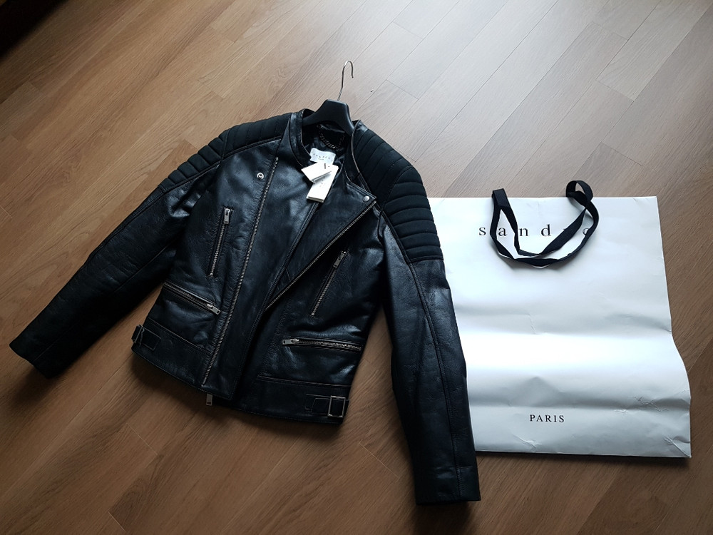 산드로 옴므 가죽자켓 95사이즈(새제품) 판매합니다.--3