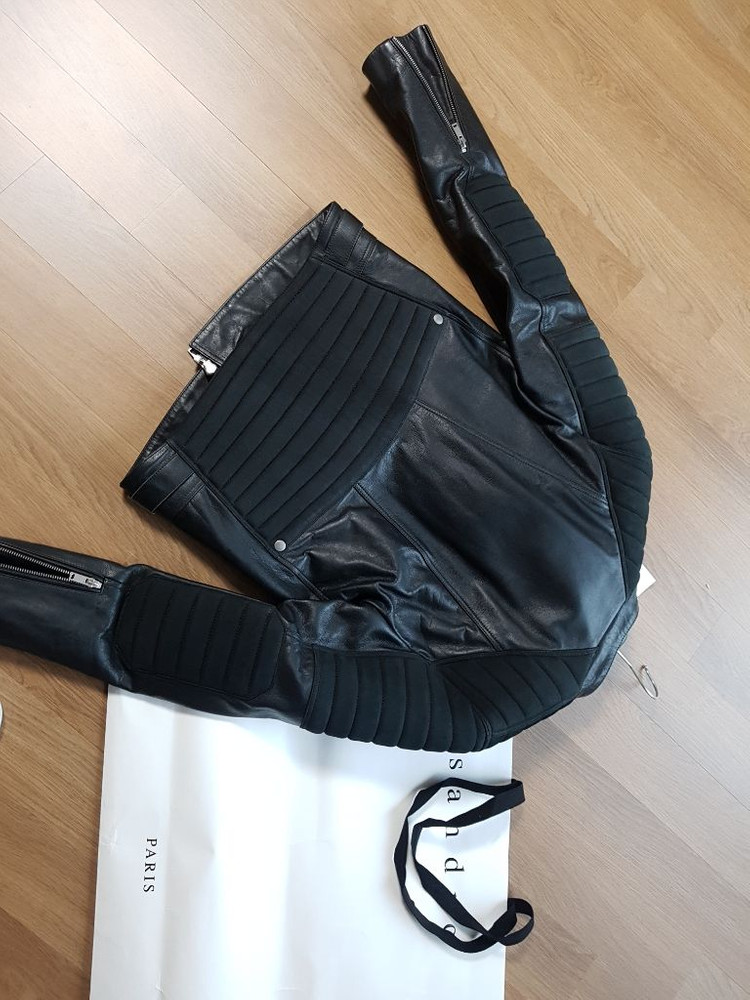 산드로 옴므 가죽자켓 95사이즈(새제품) 판매합니다.--4