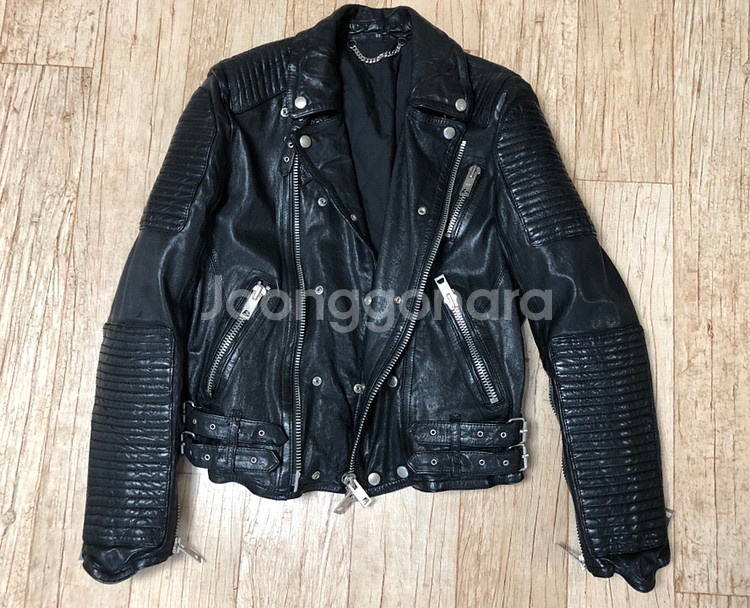 버버리 프로섬 양가죽 라이더 자켓--0