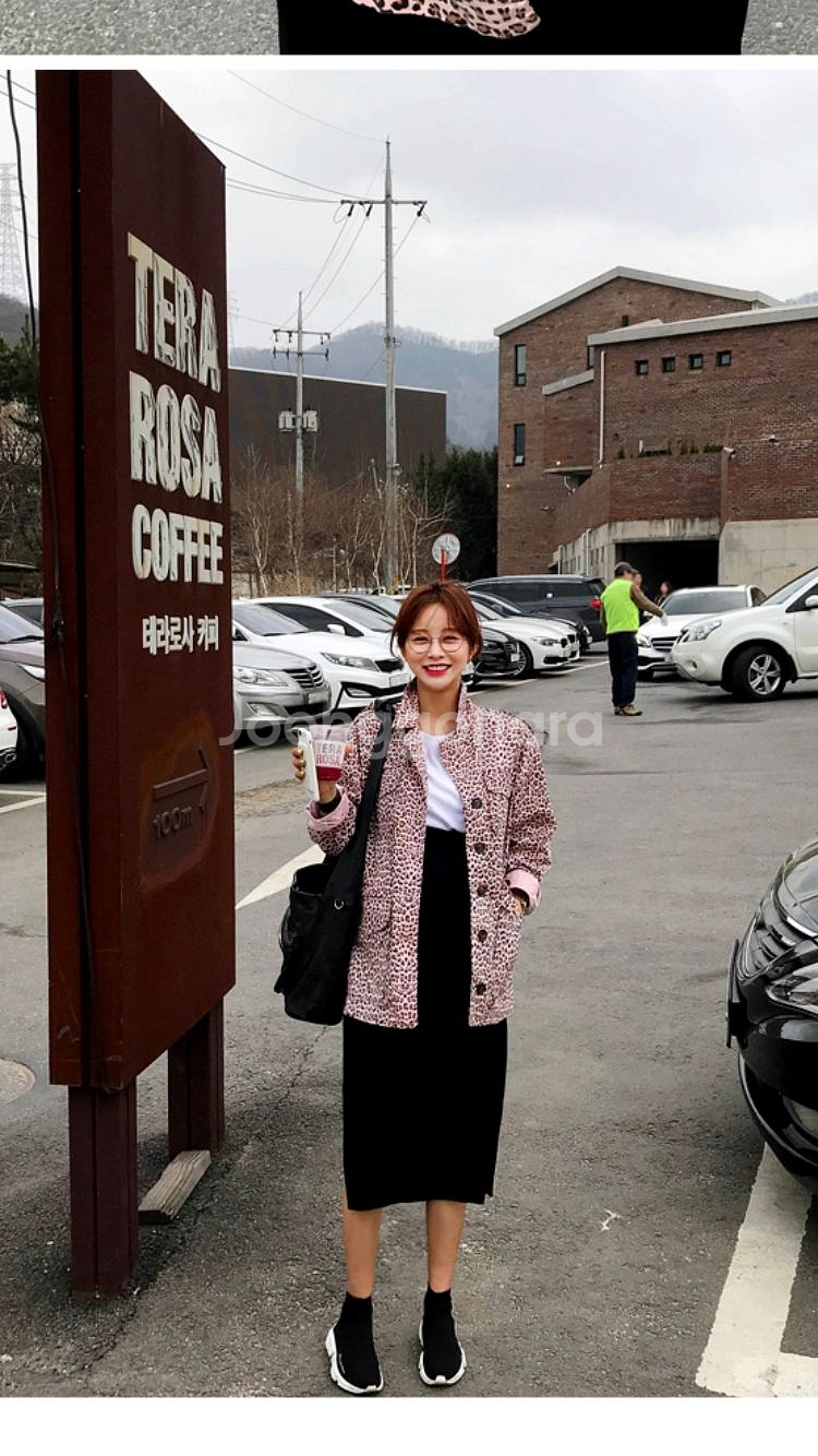 임블리야상 임블리 호피야상 (임블리 핑크레오파드야상)--3