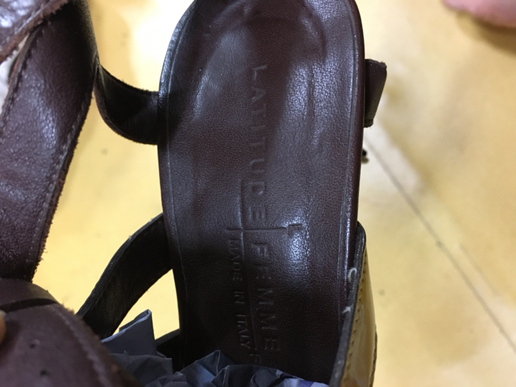 이태리제 명품웨지샌들하이힐구두 37반(240)--3