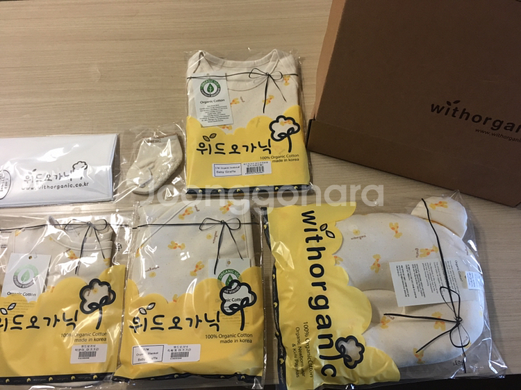 (가격내림) 출산선물세트 6종 (위드오가닉)--0