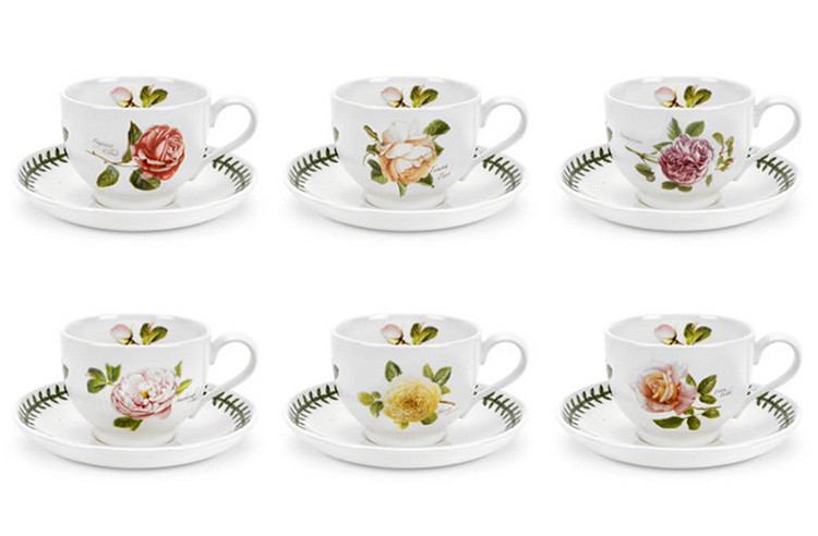 (미개봉) 초급매! 포트메리온 보타닉로즈 찻잔 6인세트--0