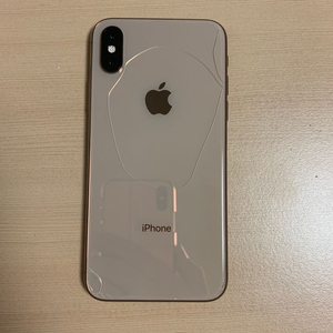 아이폰XS 골드 64기가 후면파손 65만 (탈옥가능)