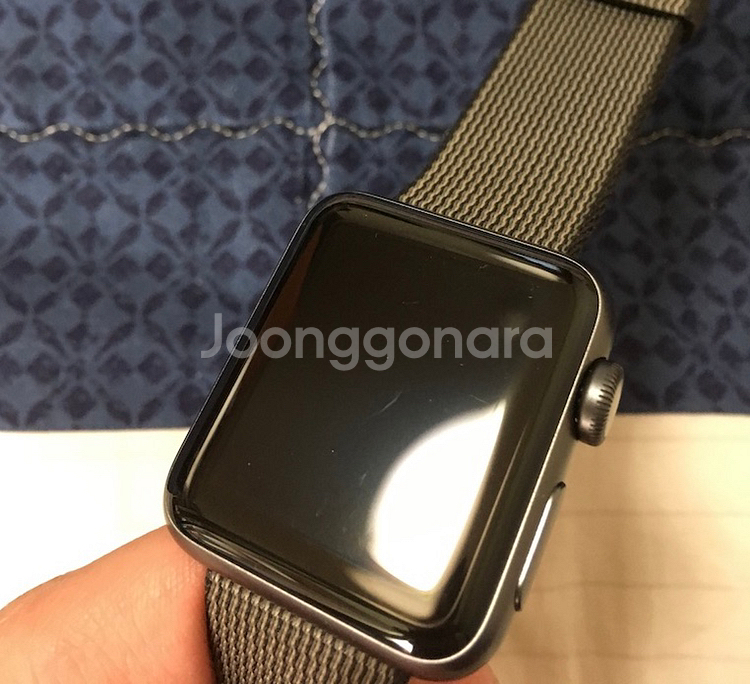 애플워치 2세대 38mm 스페이스 그래이--2