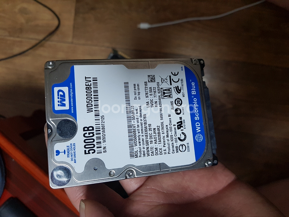 hdd 하드디스크 노트북용 2.5인치 500gb 팜--0