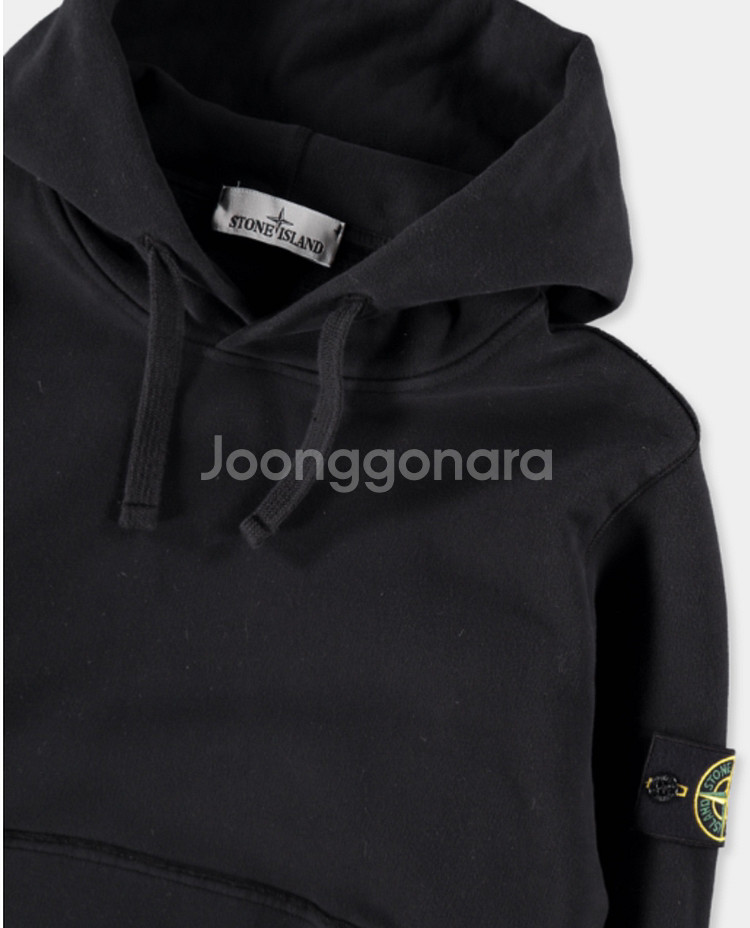[정품]*새상품*19SS 스톤아일랜드 와펜 후디 블랙--2