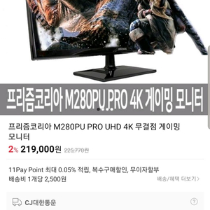 프리즘코리아 M280PU PR0 28인치 144Hz 