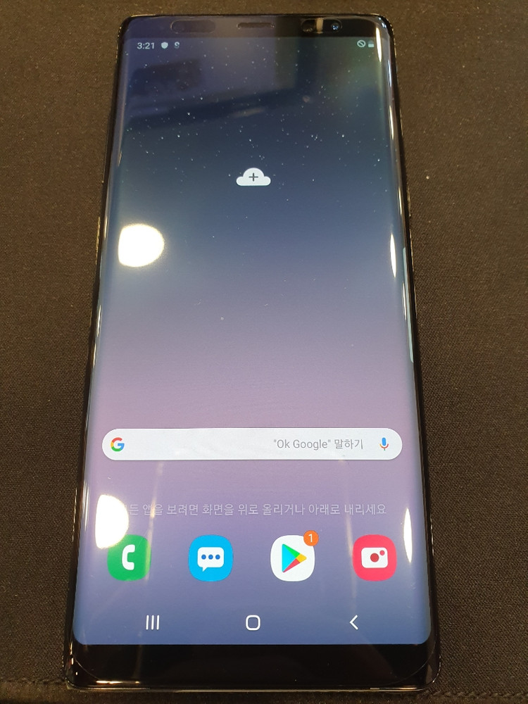 갤럭시 노트8 블랙 액정교체 A급 팝니다. 서산직거래--0