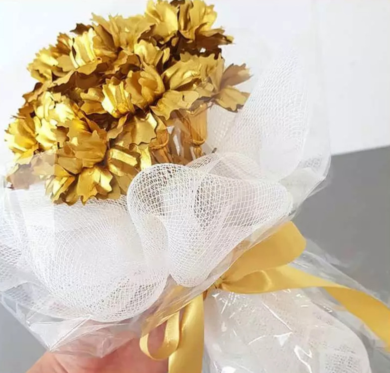 24k 순금박 ★1+1★ 금카네이션, 금장미, 금꽃다발--3