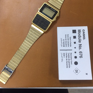 카시오 CASIO DBC-610 금장 계산기시계(고장)