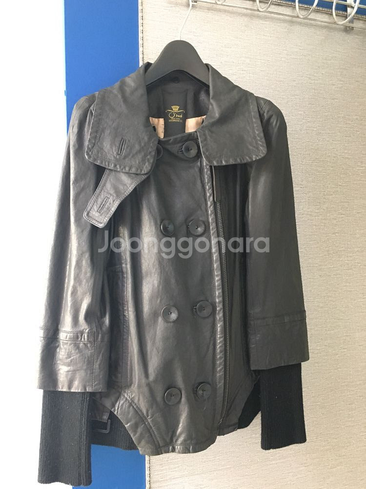 오즈세컨 블랙 양가죽자켓 44(1)사이즈 가격내림--1