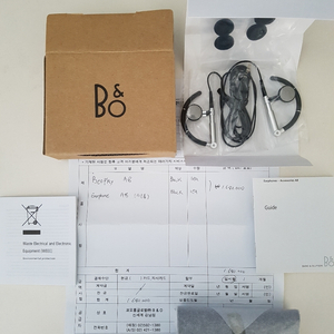 b&o a8 이어폰 정품 새상품
