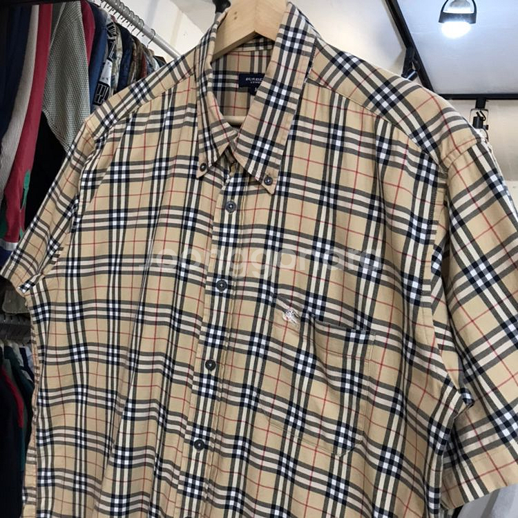 Burberry(버버리)정품 90’s 노바체크 패턴셔츠--1