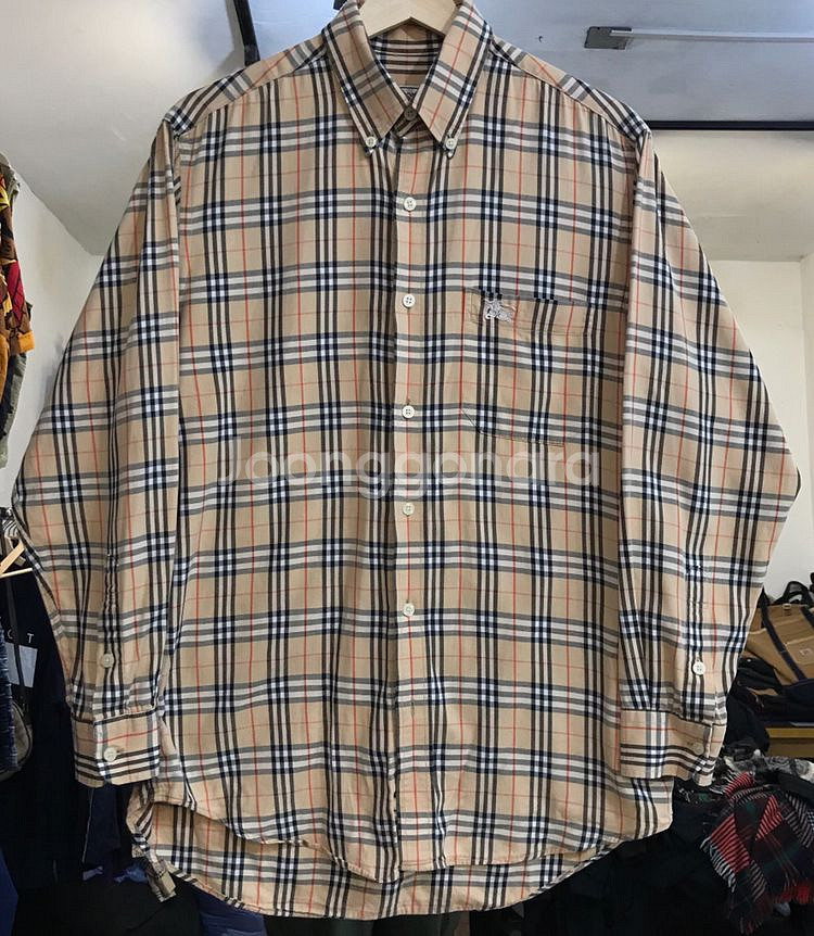 Burberry(버버리)정품 90’s 노바체크 패턴셔츠--0