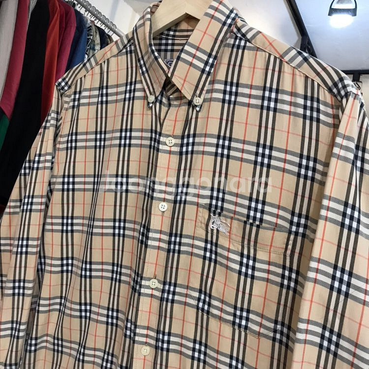 Burberry(버버리)정품 90’s 노바체크 패턴셔츠--1