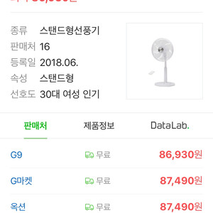 한경희생활과학선풍기. hedf-s7400