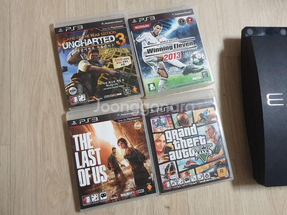 ps3랑 타이틀 (라오어,gta5,언챠티트,위닝)9만--2
