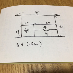 테이블 서랍식 수저통 판매합니다. (3개)