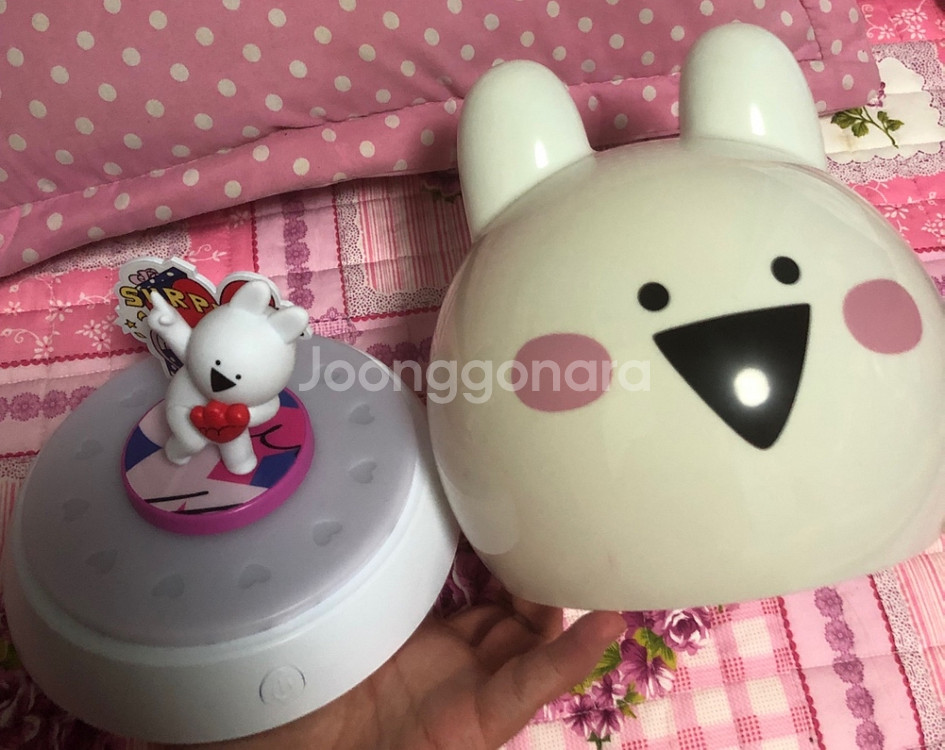 베스킨라빈스 오버액션토끼 무드등(오르골)--2