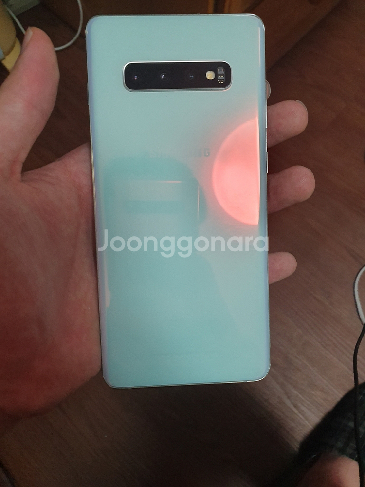 갤럭시 S10플러스 128GB 프리즘화이트 초S급 풀박--2