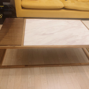 골드 대리석 디자인 테이블 탁자 2개