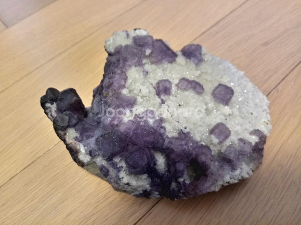 플루라이트 및 칼사이트 (힐링,광물,칼사이트,클러스터)--0