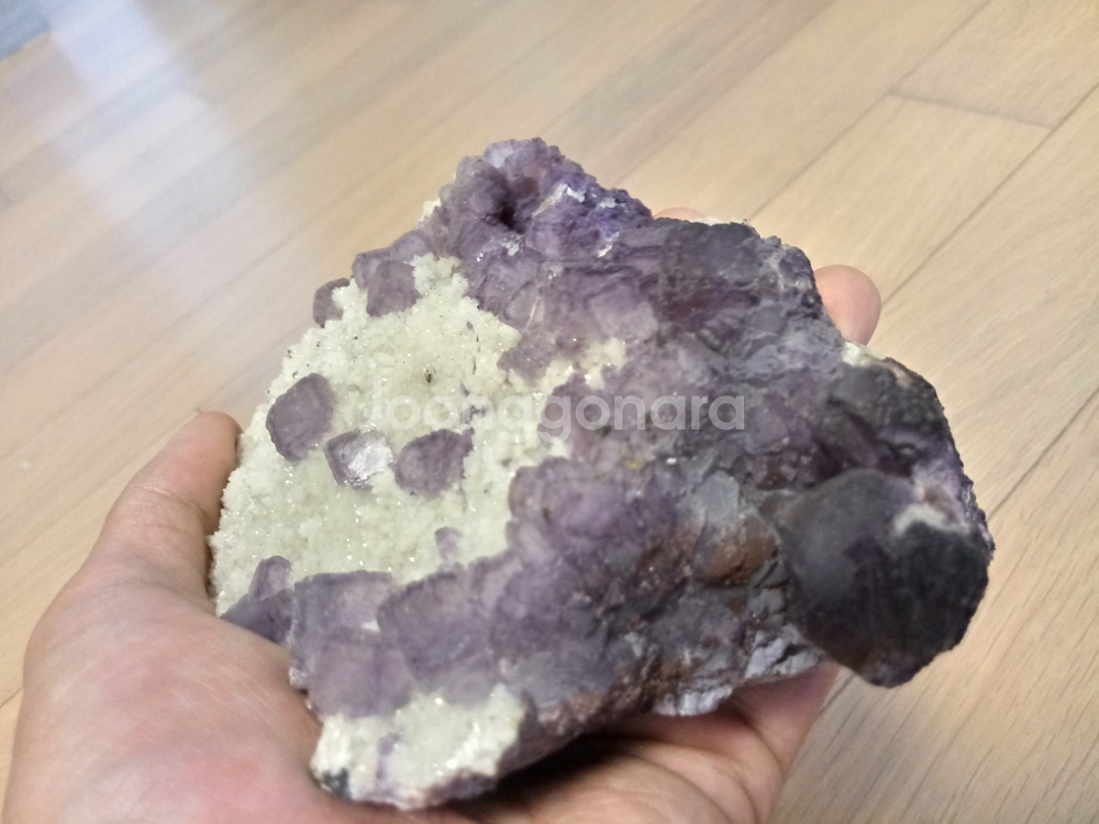 플루라이트 및 칼사이트 (힐링,광물,칼사이트,클러스터)--3