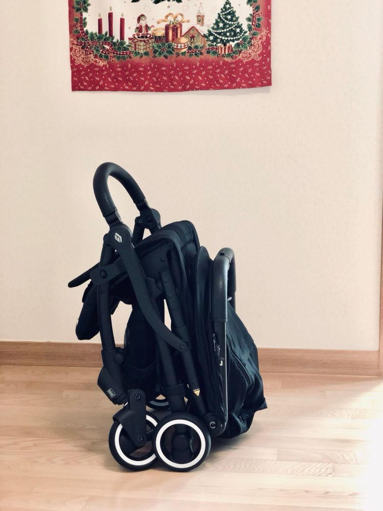 자동폴딩 휴대용유모차 팝니다(페도라L1매직)--3