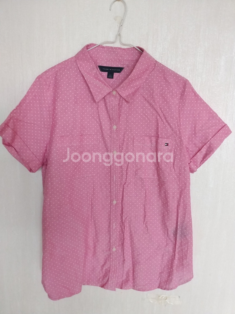 여성 타미힐피거 깨끗한 남방 셔츠 (새상품.박시100)--0