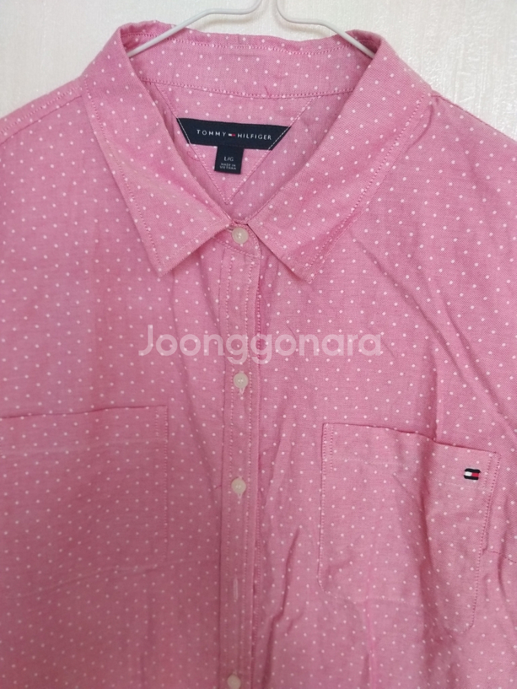 여성 타미힐피거 깨끗한 남방 셔츠 (새상품.박시100)--1