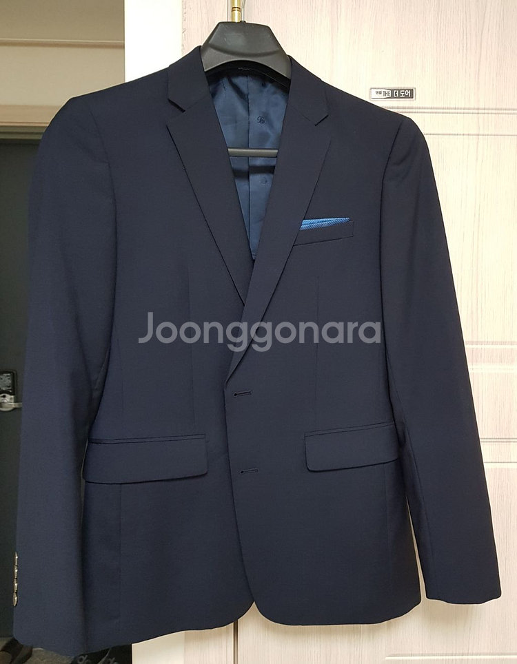 바쏘옴므 슈퍼슬림핏 남자정장(바지2벌*드라이클리닝 완)--0