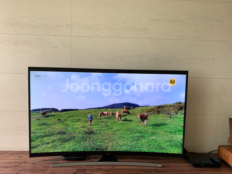 삼성 커브드 65인치 UHD 티비--1