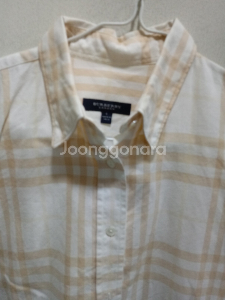 명품 버버리 여성 깨끗한 체크 셔츠 (90)--1